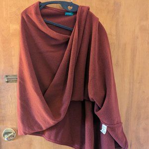 United Colors of Benetton 80% Wool Sweater Poncho